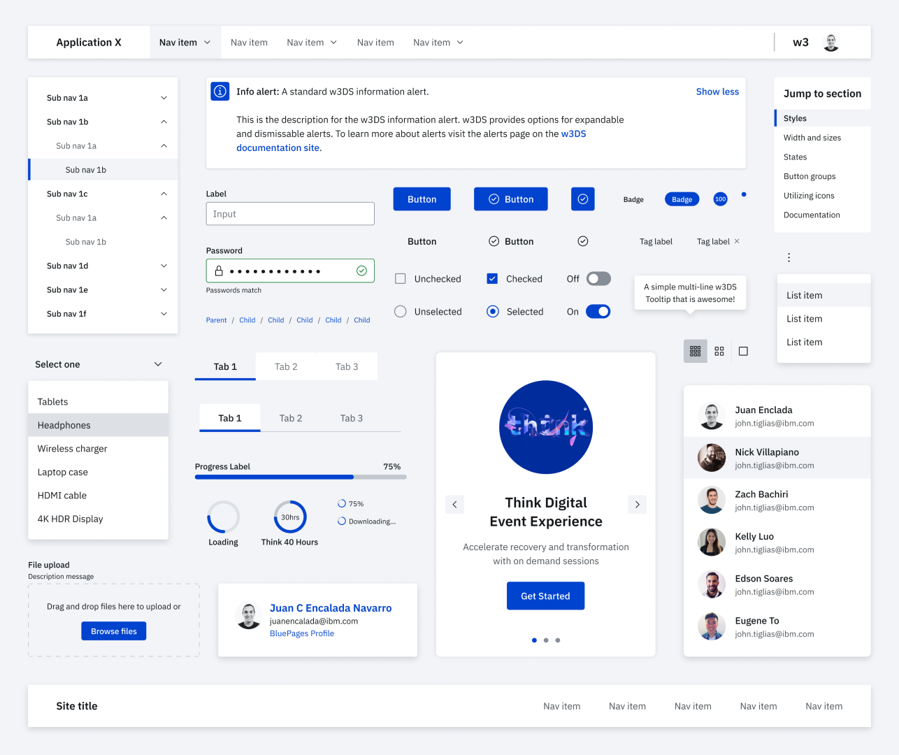 w3DS Design System w3DS Design System